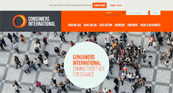 Desktop Screenshot of consumersinternational.org